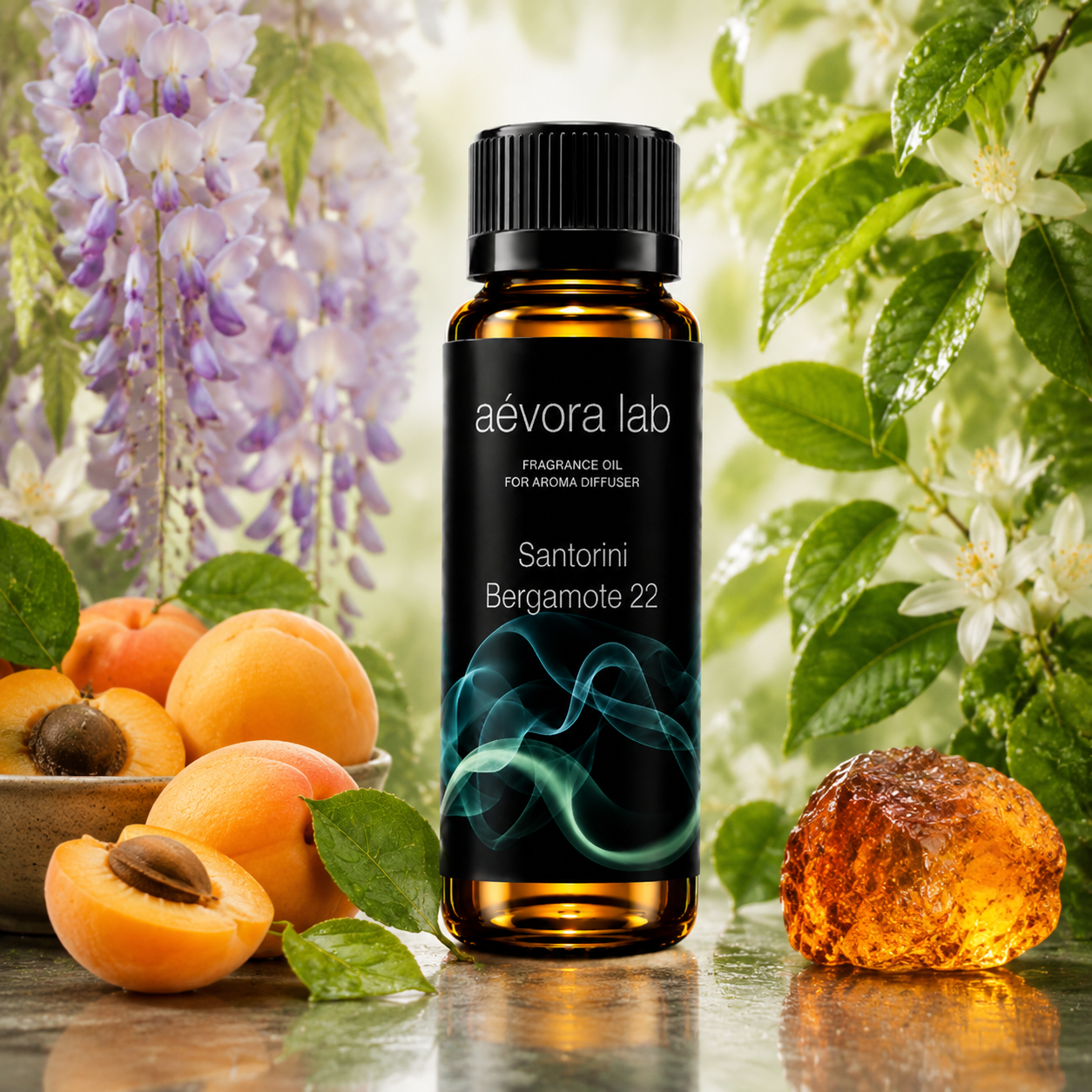 Aevora Lab Santorini Fragrance Oil – Amber bottle santorini fragrance oil for diffusers | Aevoralab Australia