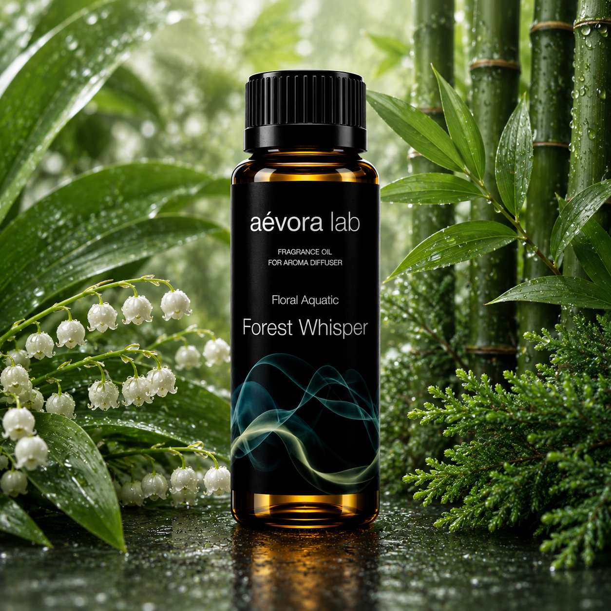 Aevora Lab Forest Whisper Floral Aquatic Fragrance Oil – Amber bottle forest whisper fragrance oil for diffusers | Aevoralab Australia