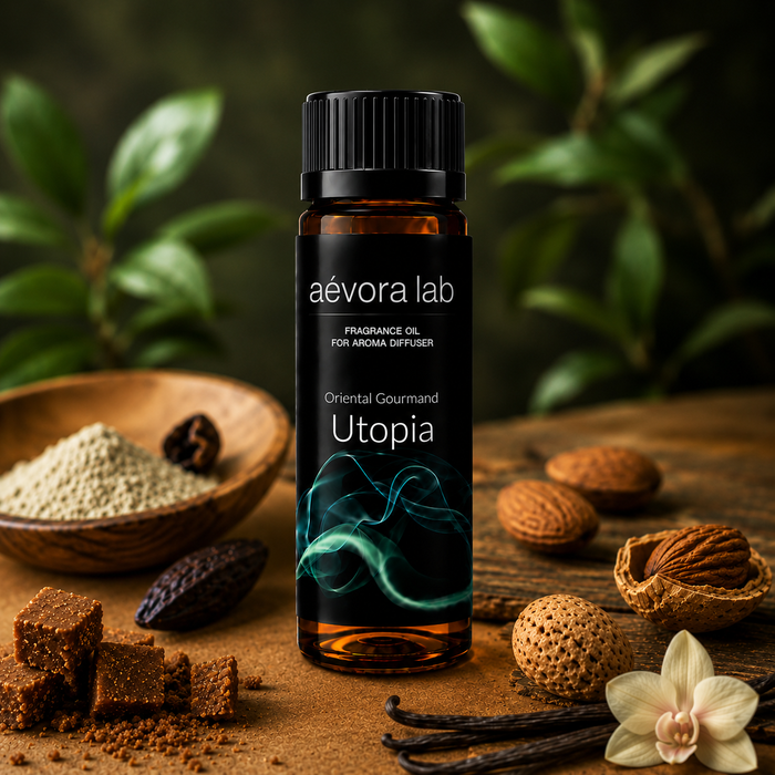 Aevora Lab Utopia Fragrance Oil – Amber bottle utopia fragrance oil for diffusers | Aevoralab Australia
