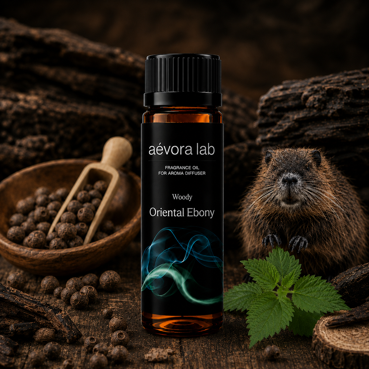 Aevora Lab Oriental Ebony Oriental Woody Fragrance Oil – Amber bottle oriental ebony fragrance oil for diffusers | Aevoralab Australia