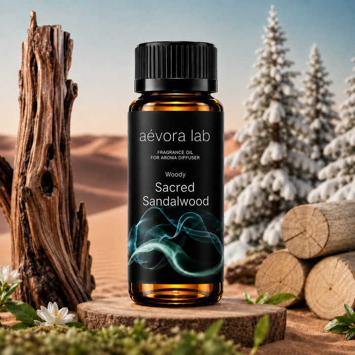 Sacred Sandalwood Fragrance Oil – Amber bottle sacred sandalwood fragrance oil for diffusers | Aevoralab Australia