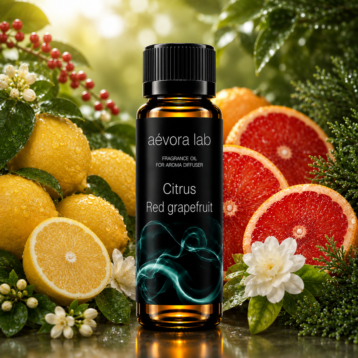 Aevora Lab Red Grapefruit Citrus Fragrance Oil – Amber bottle red grapefruit fragrance oil for diffusers | Aevoralab Australia