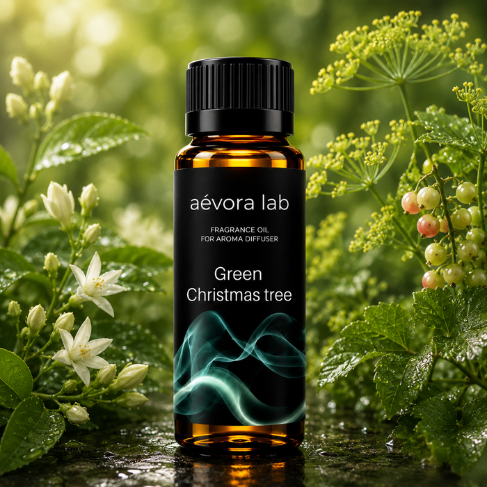 Aevora Lab Christmas Tree Green Fragrance Oil – Amber bottle christmas tree fragrance oil for diffusers | Aevoralab Australia