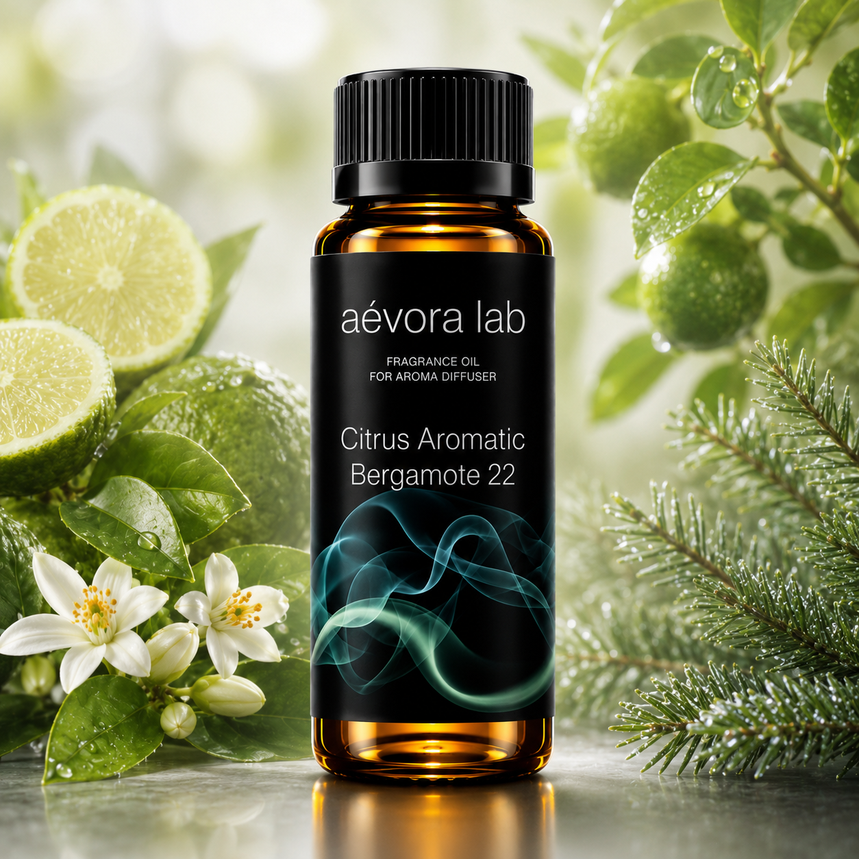 Aevora Lab Bergamote 22 Citrus Aromatic Fragrance Oil – Amber bottle bergamot fragrance oil for diffusers | Aevoralab Australia