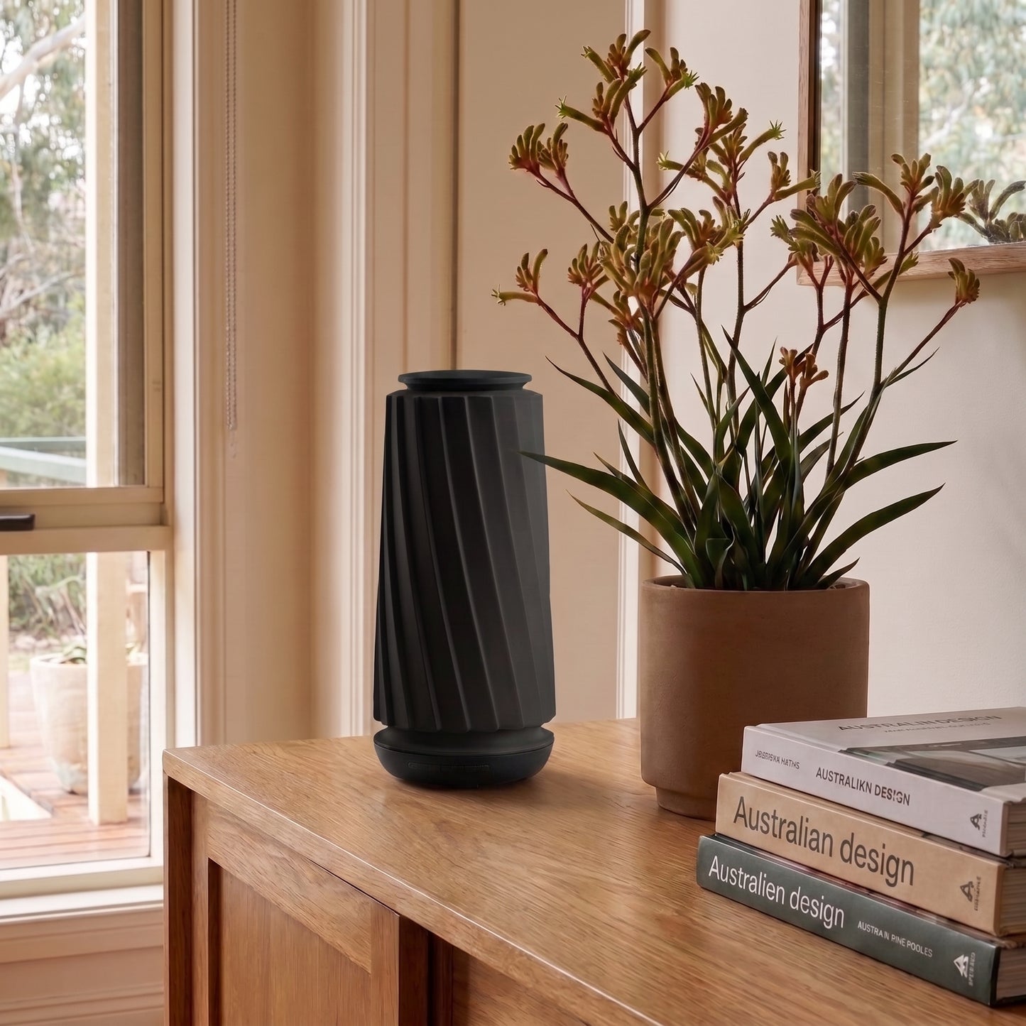 Modern Sculptural Aroma Diffuser – front view | Aevoralab Australia