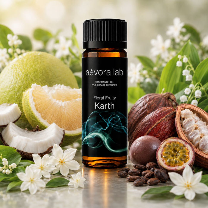 Karth Floral Fruity Fragrance Oil – Amber bottle karth floral fruity fragrance oil for diffusers | Aevoralab Australia