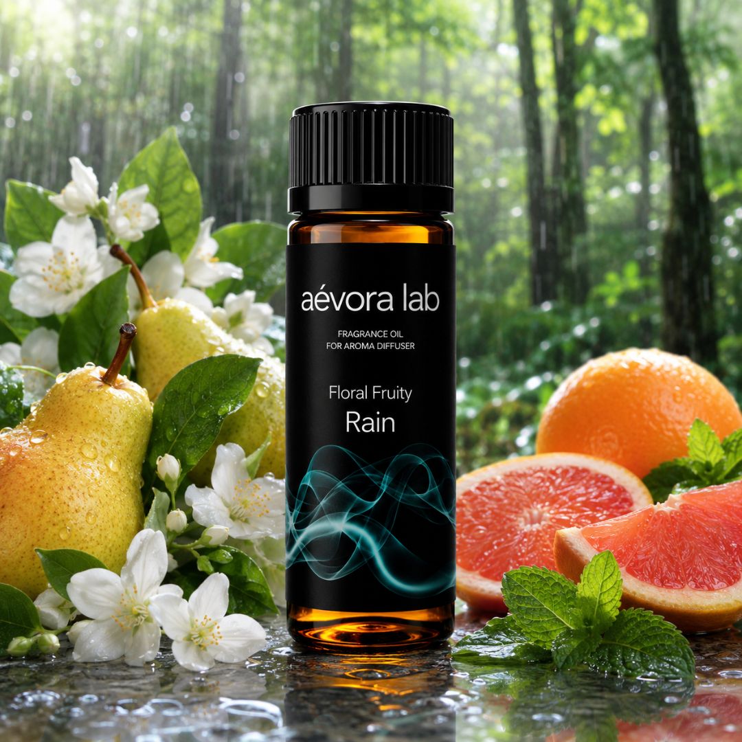 Rain Floral Fruity Fragrance Oil – Amber bottle rain floral fruity fragrance oil for diffusers | Aevoralab Australia