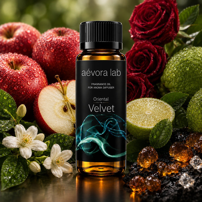 Aevora Lab Oriental Velvet Fragrance Oil – Amber bottle oriental velvet fragrance oil for diffusers | Aevoralab Australia