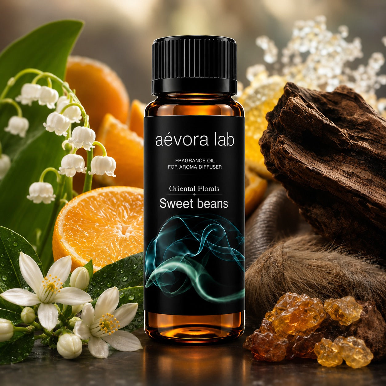 Aevora Lab Sweet Beans Fragrance Oil – Amber bottle sweet beans fragrance oil for diffusers | Aevoralab Australia