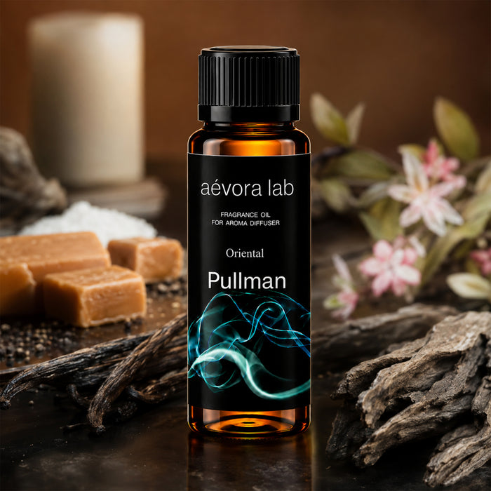 Pullman-Inspired Oriental Fragrance Oil – Amber bottle hotel-inspired oriental fragrance oil for diffusers | Aevoralab Australia