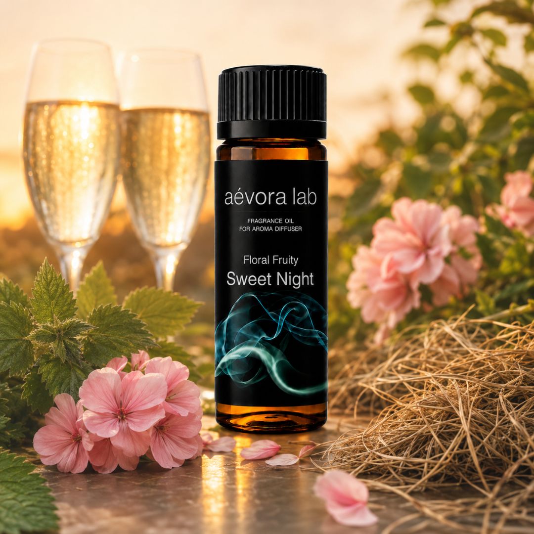 Aevora Lab Sweet Night Fragrance Oil – Amber bottle sweet night fragrance oil for diffusers | Aevoralab Australia