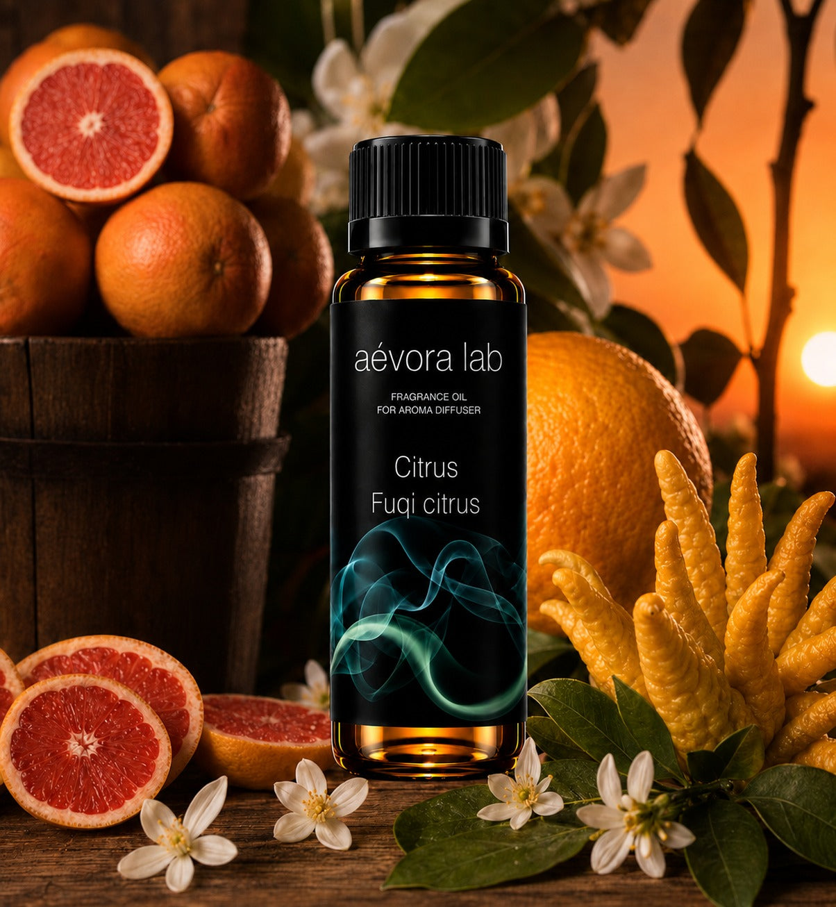 Fuji Citrus Fragrance Oil for Aroma Diffuser – Amber bottle fuji citrus fragrance oil for diffusers | Aevoralab Australia