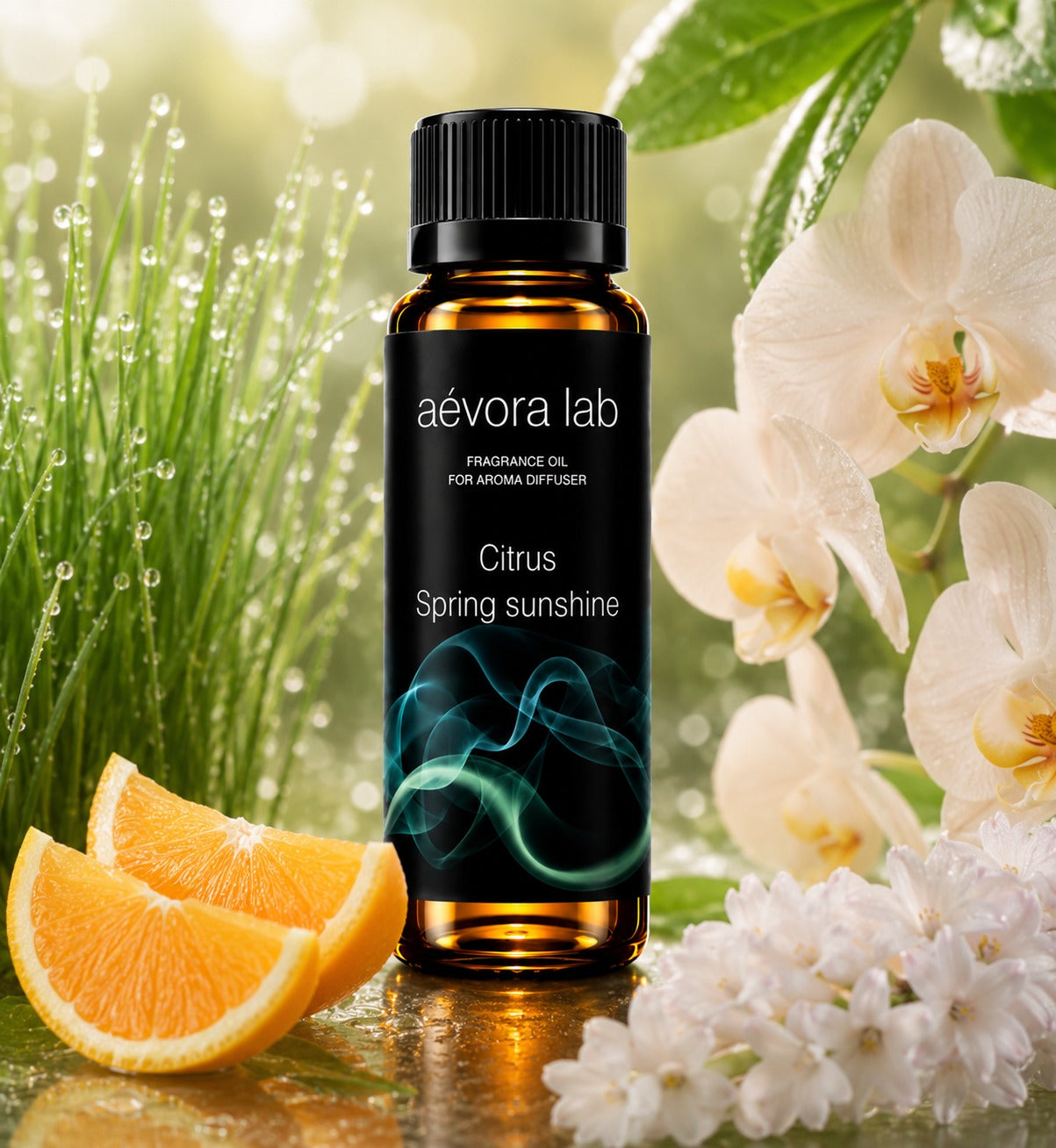 Aevora Lab Spring Sunshine Citrus Fragrance Oil – Amber bottle spring sunshine fragrance oil for diffusers | Aevoralab Australia