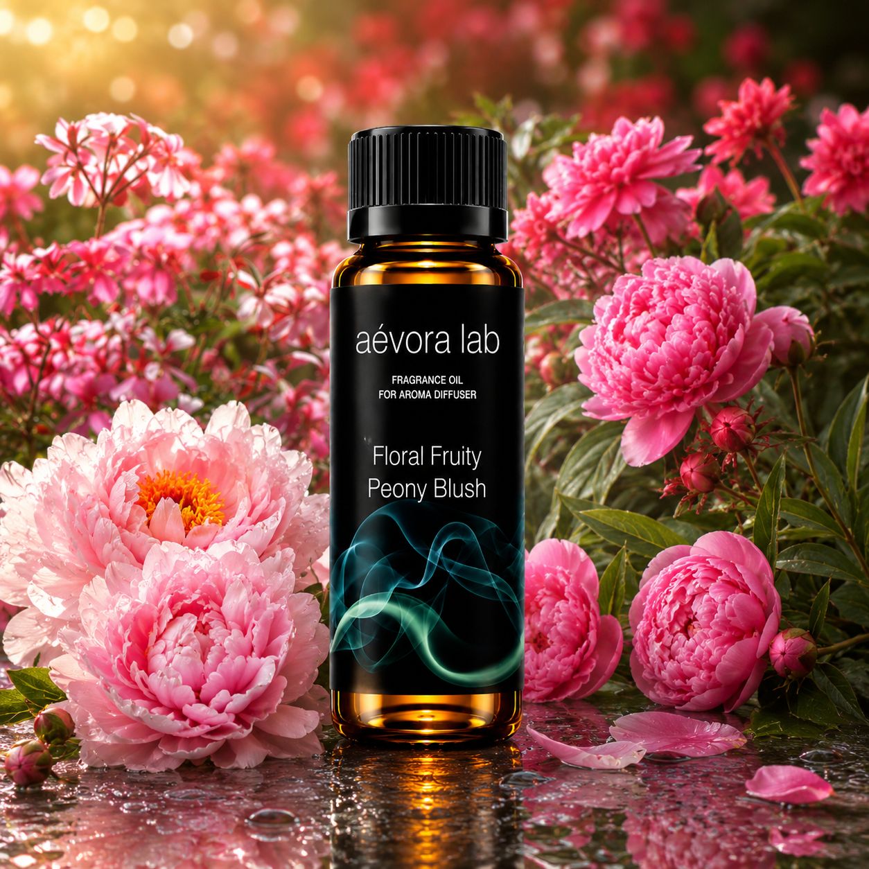 Aevora Lab Peony Blush Fragrance Oil – Amber bottle peony blush fragrance oil for diffusers | Aevoralab Australia