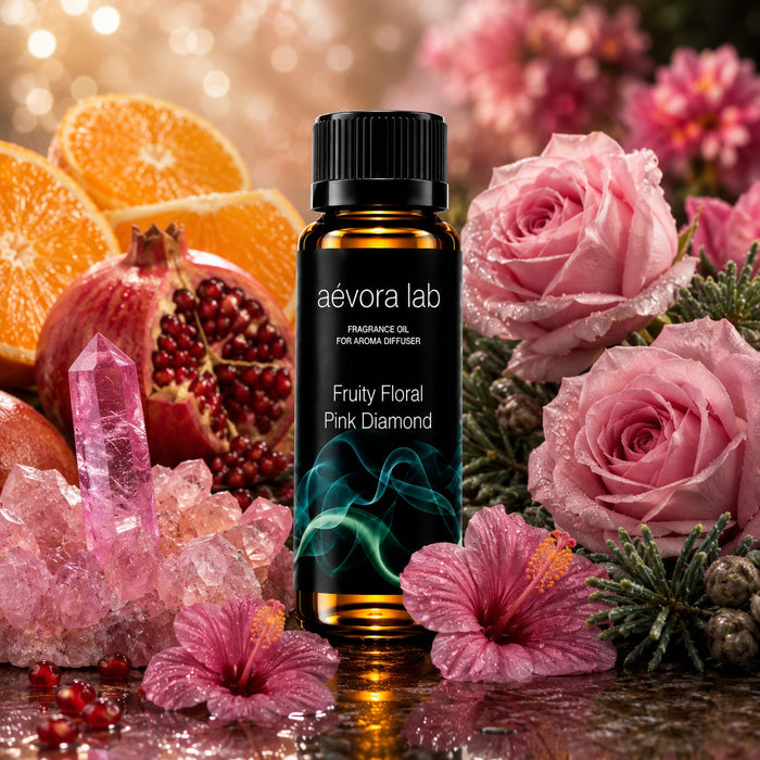 Fruity Floral Pink Diamond Fragrance Oil – Amber bottle pink diamond fragrance oil for diffusers | Aevoralab Australia