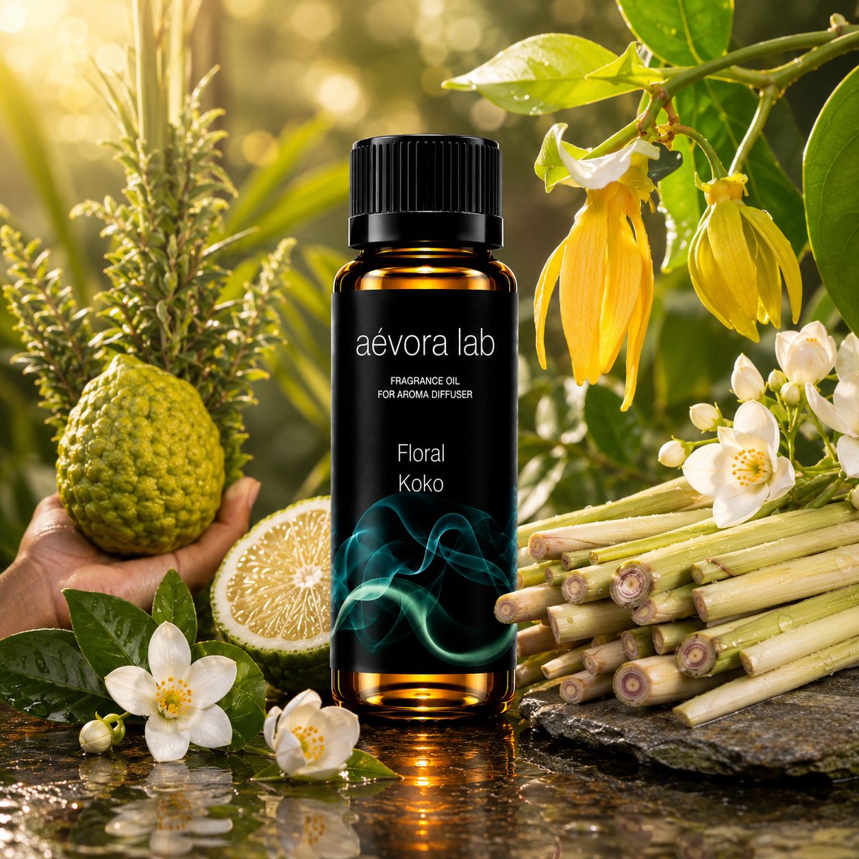 Floral Koko Fragrance Oil – Amber bottle floral koko fragrance oil for diffusers | Aevoralab Australia