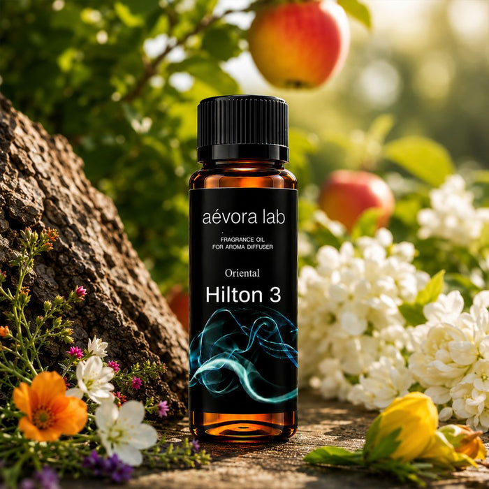 Hilton-Inspired Oriental Fragrance Oil – Amber bottle hotel-inspired oriental fragrance oil for diffusers | Aevoralab Australia