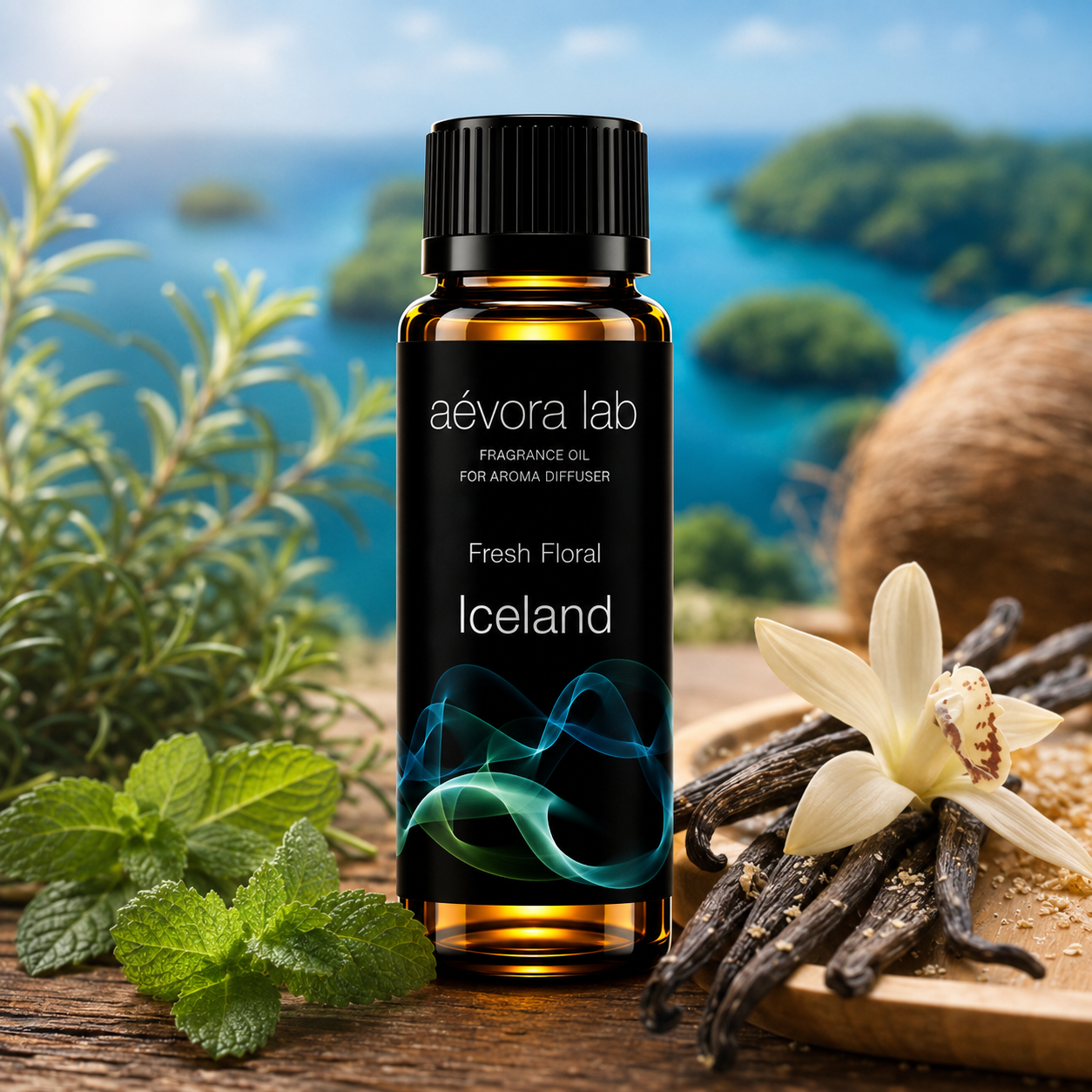 Aevora Lab Iceland Fragrance Oil – Amber bottle iceland fragrance oil for diffusers | Aevoralab Australia