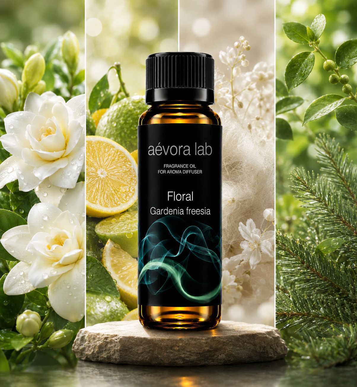 Aevora Lab Gardenia Freesia Fragrance Oil – Amber bottle gardenia freesia fragrance oil for diffusers | Aevoralab Australia