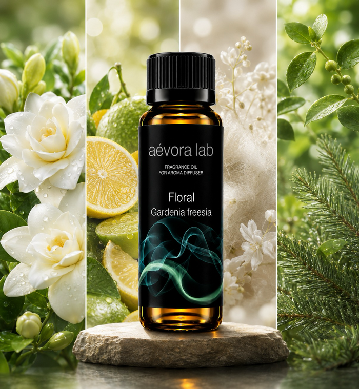 Aevora Lab Gardenia Freesia Fragrance Oil – Amber bottle gardenia freesia fragrance oil for diffusers | Aevoralab Australia