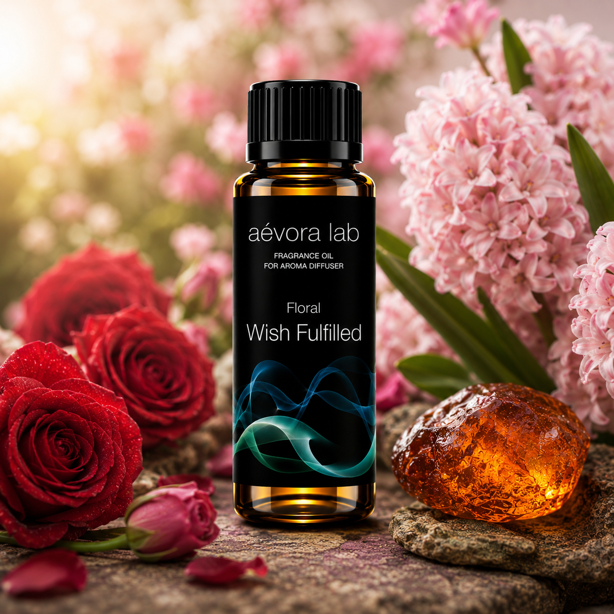 Aevora Lab Wish Fulfilled Fragrance Oil – Amber bottle wish fulfilled fragrance oil for diffusers | Aevoralab Australia